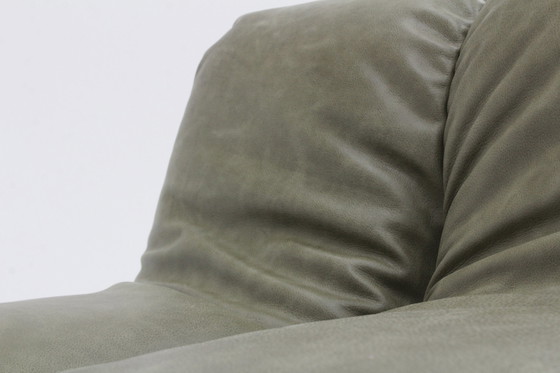 Image 1 of Fauteuil en cuir Pagru Claudio Vagnoni 1P Italie 1971