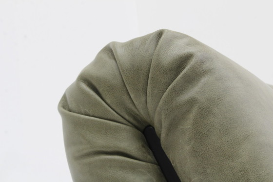 Image 1 of Fauteuil en cuir Pagru Claudio Vagnoni 1P Italie 1971