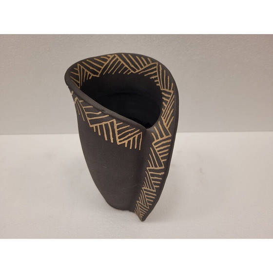 Image 1 of Ensemble de 3 vases vintage en terre cuite, France