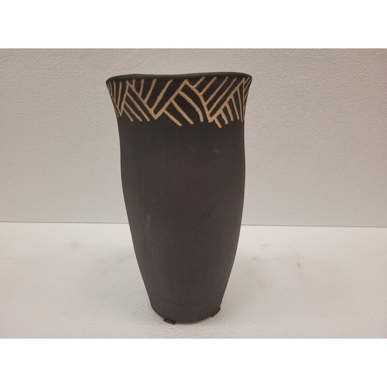 Image 1 of Ensemble de 3 vases vintage en terre cuite, France