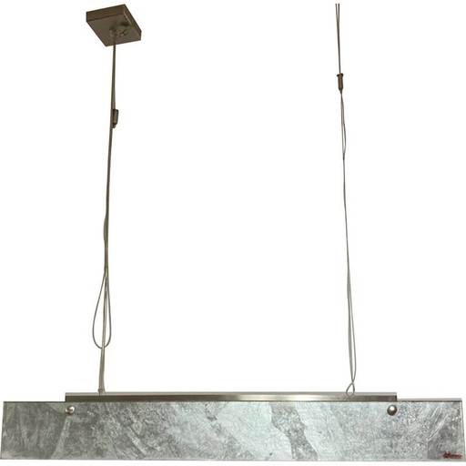 Lampe suspendue vintage réglable en hauteur par La Luce, 1990