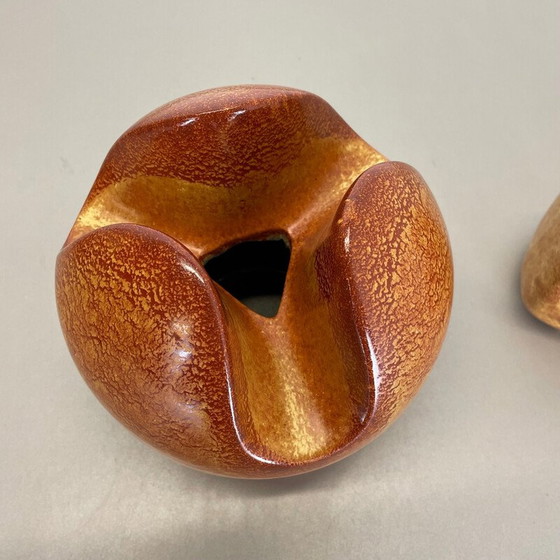Image 1 of Paire de vases en céramique vintage de Bertoncello Ceramics, Italie, années 1970