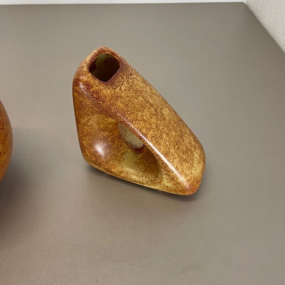 Image 1 of Paire de vases en céramique vintage de Bertoncello Ceramics, Italie, années 1970