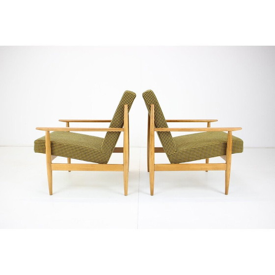 Image 1 of Paire de fauteuils verts vintage, Tchécoslovaquie années 1960