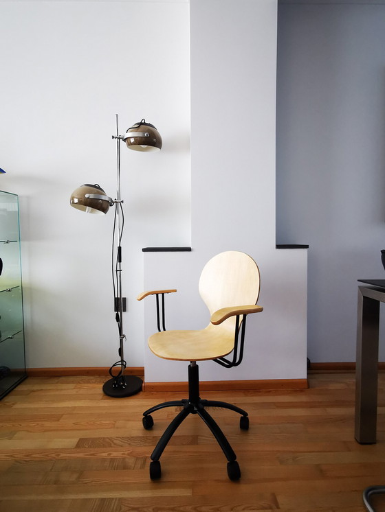 Image 1 of Chaise de travail, Dutch Design 1980, Assise en contreplaqué