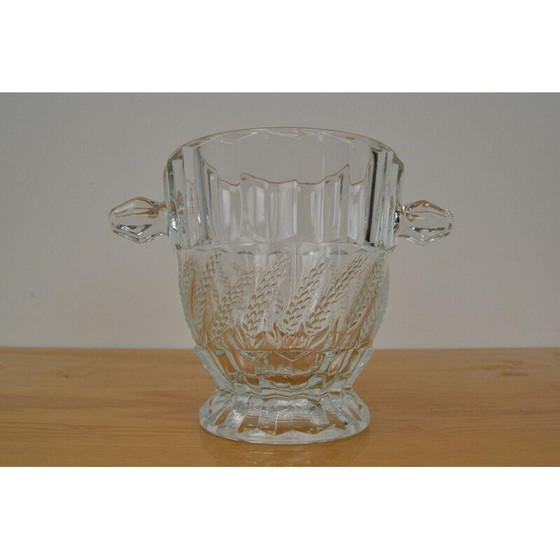 Image 1 of Vase en verre vintage, Tchécoslovaquie 1970