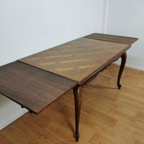 Image 1 of Brocante Queen Ann Dining Table Table de salle à manger extensible et démontable