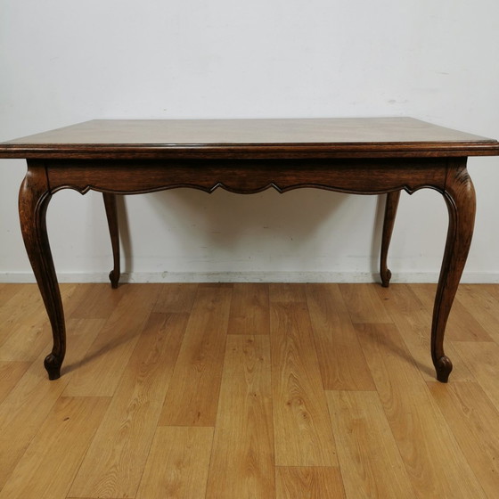 Image 1 of Brocante Queen Ann Dining Table Table de salle à manger extensible et démontable