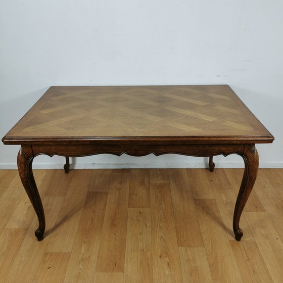 Image 1 of Brocante Queen Ann Dining Table Table de salle à manger extensible et démontable