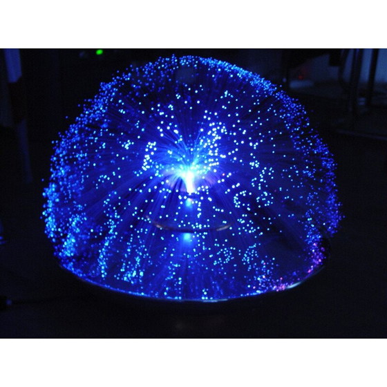 Image 1 of lampe vintage en fibre optique Carrara, Italie 1970