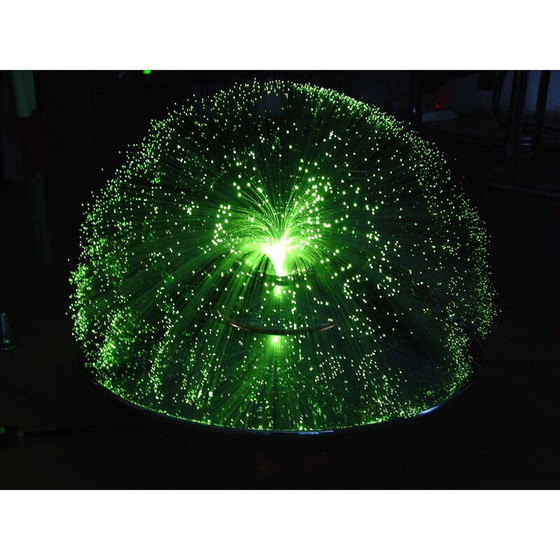 Image 1 of lampe vintage en fibre optique Carrara, Italie 1970