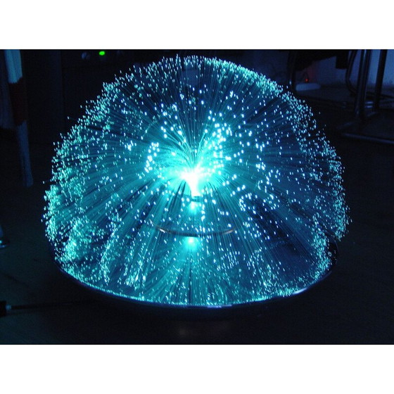 Image 1 of lampe vintage en fibre optique Carrara, Italie 1970