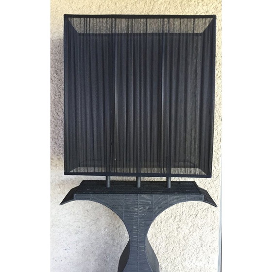 Image 1 of Paire de lampadaires vintage en fil métallique tressé, 1990