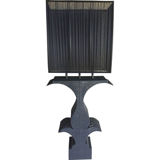 Image 1 of Paire de lampadaires vintage en fil métallique tressé, 1990