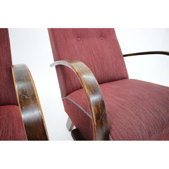 Image 1 of Paire de fauteuils vintage de Jindrich Halabala, Tchécoslovaquie 1950