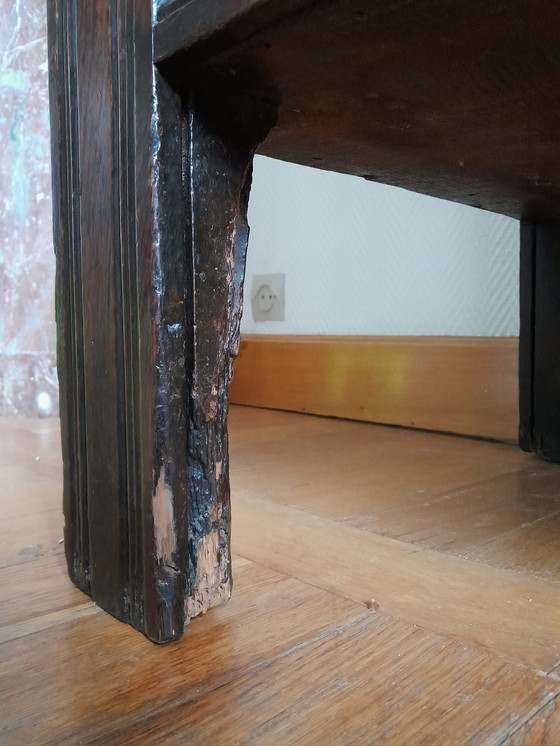 Image 1 of Coffre De Château En Chêne 19Ème Siècle