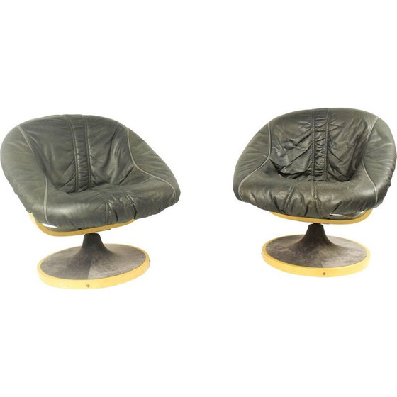 Image 1 of Paire de chaises longues norvégiennes vintage de Söda Galvano 1970