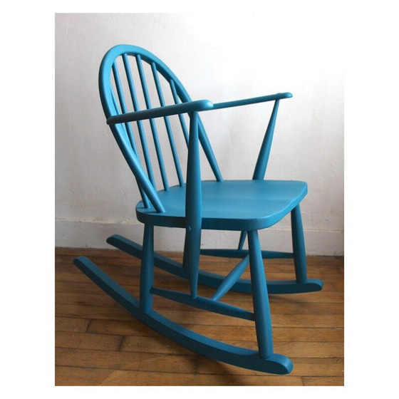 Image 1 of Fauteuil à bascule vintage Ercol pour enfant par Lucian Erocolani, 1950