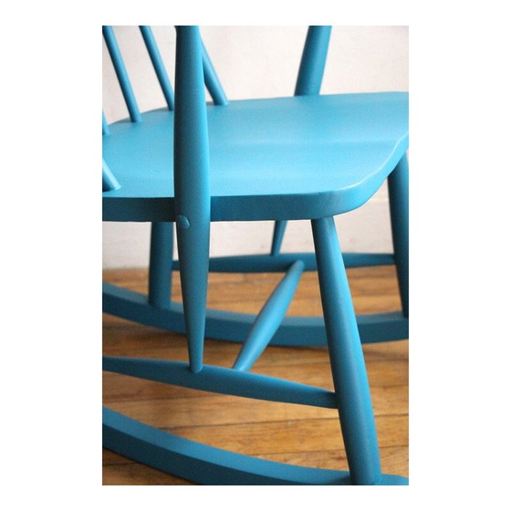 Image 1 of Fauteuil à bascule vintage Ercol pour enfant par Lucian Erocolani, 1950