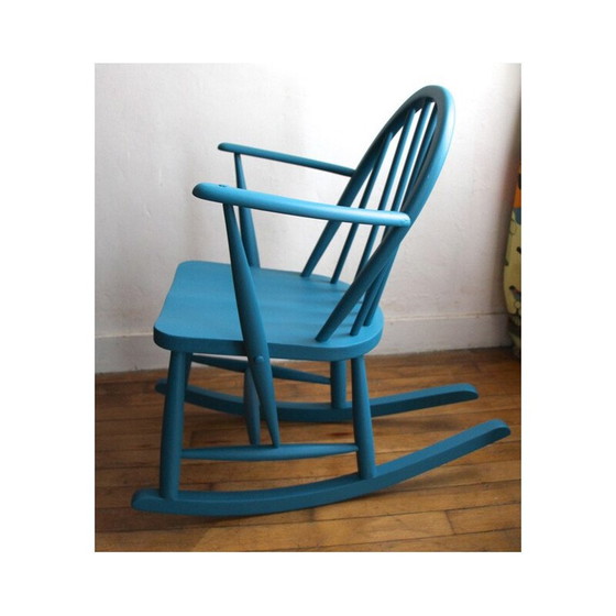 Image 1 of Fauteuil à bascule vintage Ercol pour enfant par Lucian Erocolani, 1950