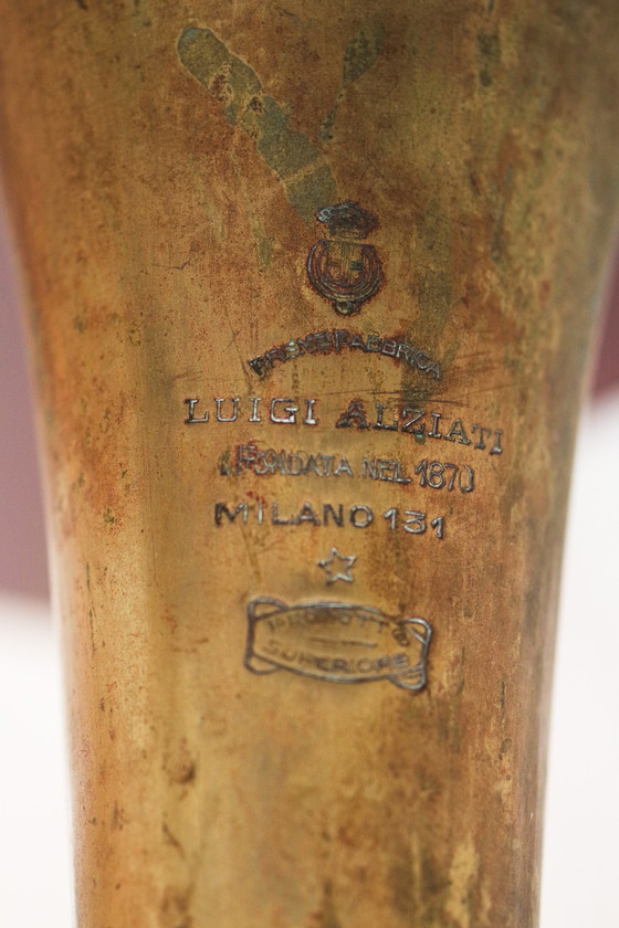 Image 1 of Ensemble vintage de trois trompettes en cuivre des années 1940 - Collection d'instruments de musique anciens