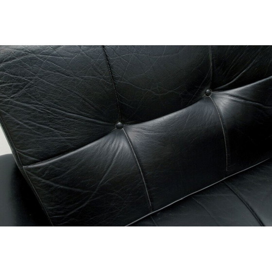 Image 1 of Fauteuil pivotant vintage en cuir, 1960s