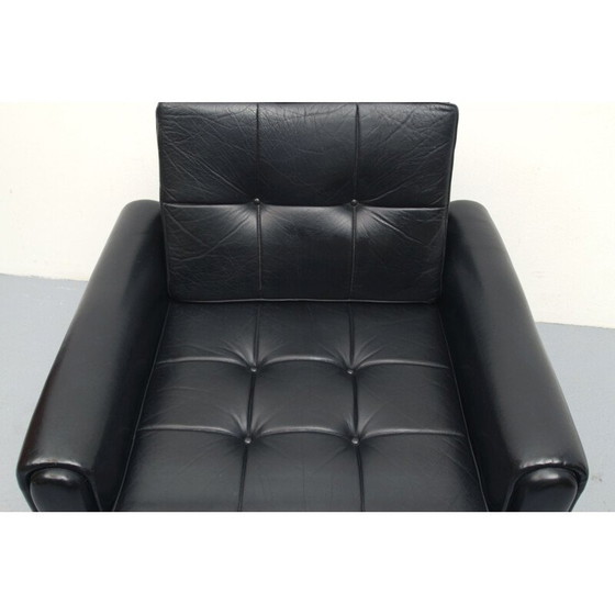 Image 1 of Fauteuil pivotant vintage en cuir, 1960s