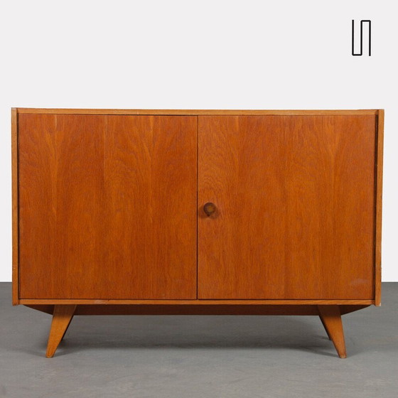 Image 1 of Commode vintage modèle U-450 en placage de chêne par Jiroutek pour Interier Praha, Tchécoslovaquie 1960