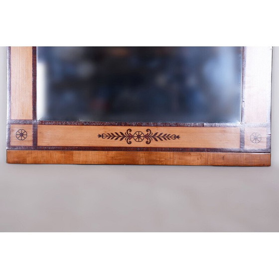 Image 1 of Miroir vintage en acajou et érable, Autriche 1830
