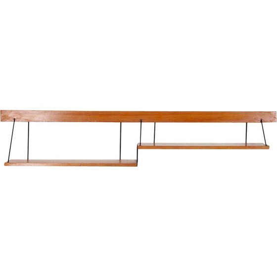 Image 1 of Etagère vintage en bois et métal, 1960