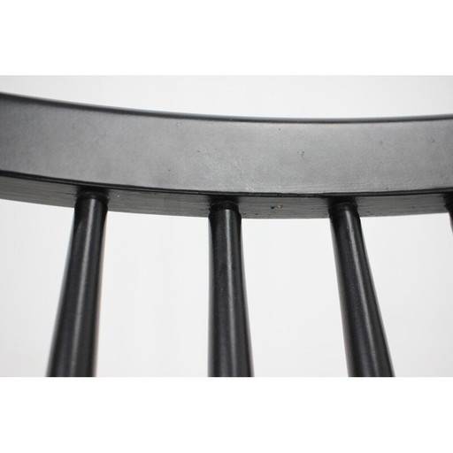 Fauteuil à bascule vintage en hêtre par Varjosen Puunjalostus, Finlande années 1960