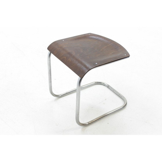 Image 1 of Tabouret Bauhaus chromé par Mücke & Melder pour Mart Stam - années 1930