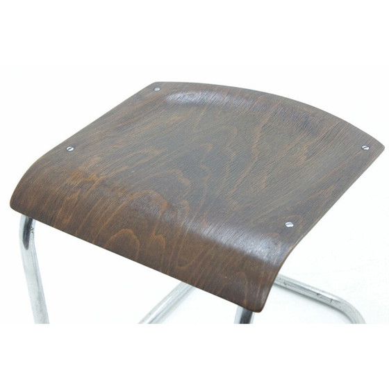 Image 1 of Tabouret Bauhaus chromé par Mücke & Melder pour Mart Stam - années 1930