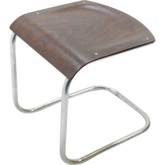 Image 1 of Tabouret Bauhaus chromé par Mücke & Melder pour Mart Stam - années 1930