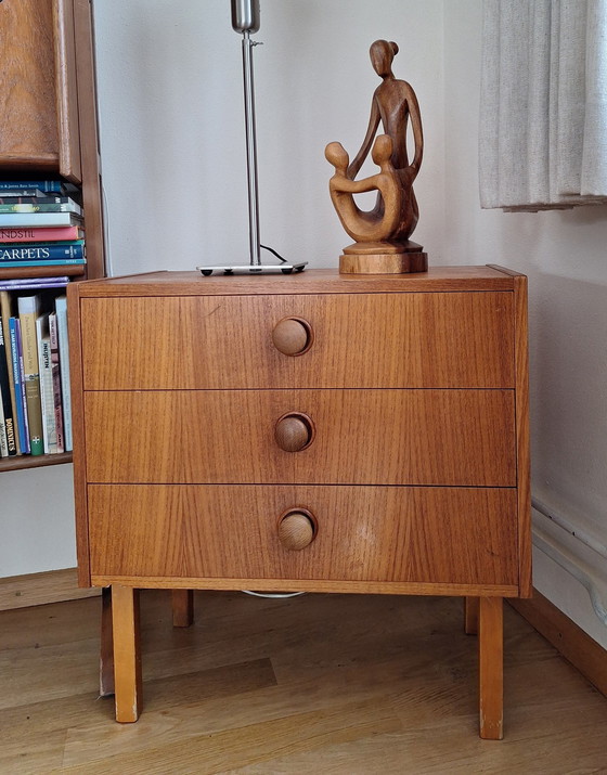 Image 1 of Armoire à 3 tiroirs Svensk Möbelindustri, Vintage, Skandinavian Design