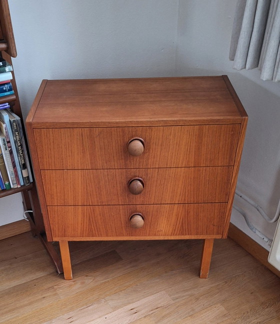 Image 1 of Armoire à 3 tiroirs Svensk Möbelindustri, Vintage, Skandinavian Design
