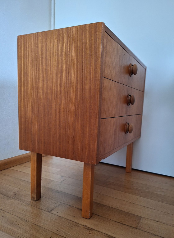 Image 1 of Armoire à 3 tiroirs Svensk Möbelindustri, Vintage, Skandinavian Design