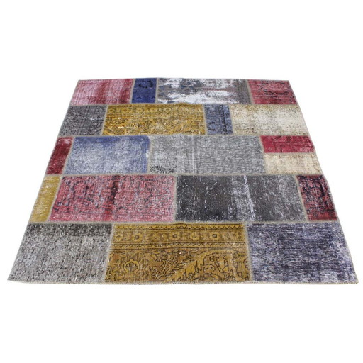 Tapis persan Patchwork 145X145 N°:2533