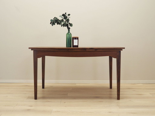 Table en noyer, Design danois, 1970S, Production : Danemark