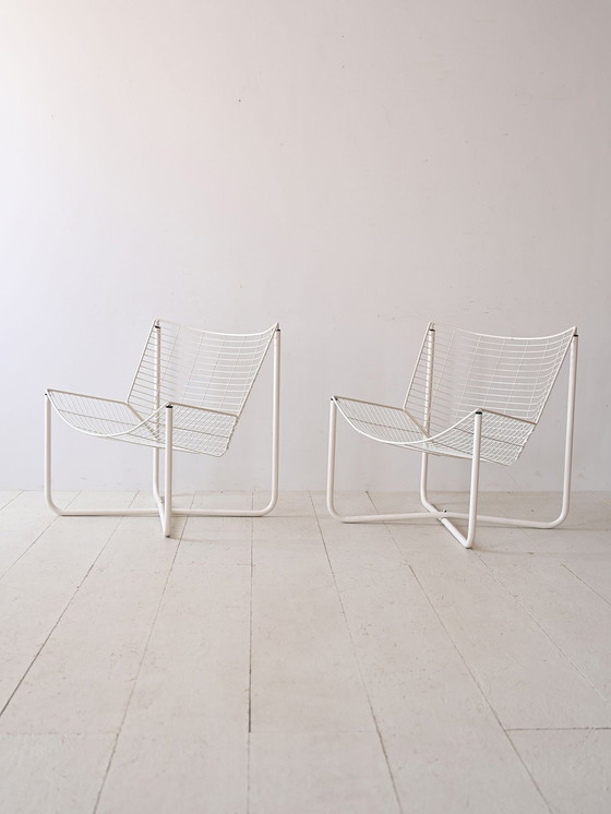 Image 1 of Paire de fauteuils en métal Ikea vintage par Niels Gammelgaard
