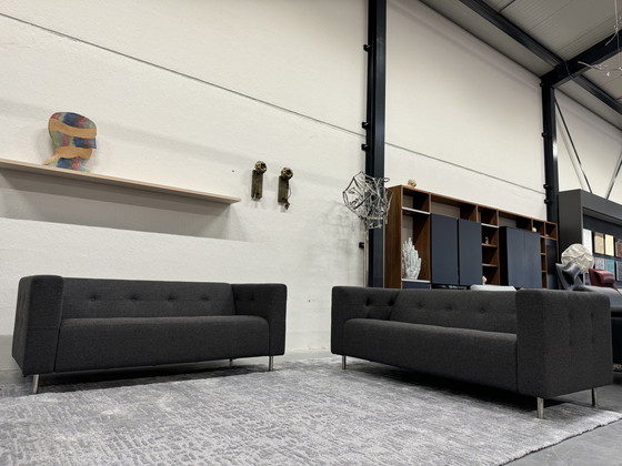 Image 1 of 2 Gelderland 6111 Bench 2.5 Seater Monza Fabric