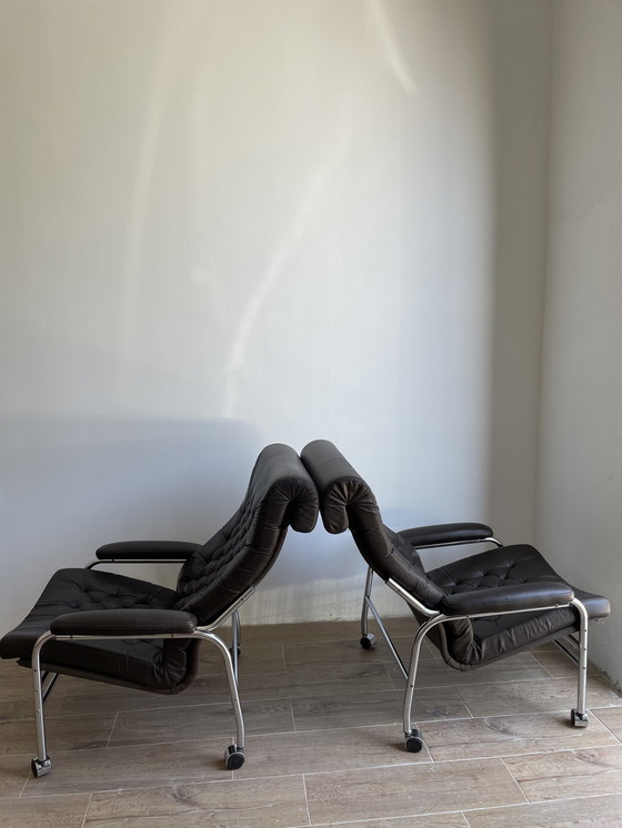 Image 1 of Chaises Bore par Noboru Nakamura, 1978, ensemble de 2