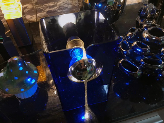 Image 1 of Lampe De Table Vintage • V.Blue • Space Age • 1970