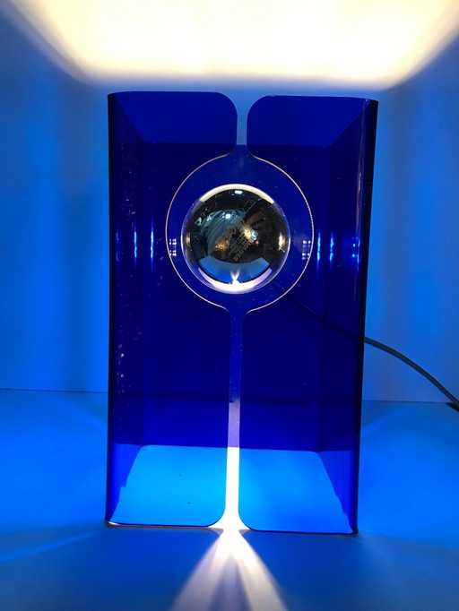 Lampe De Table Vintage • V.Blue • Space Age • 1970