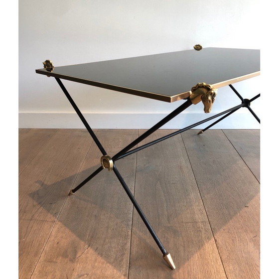 Image 1 of Table basse vintage avec têtes de chevaux de la maison Jansen, 1940