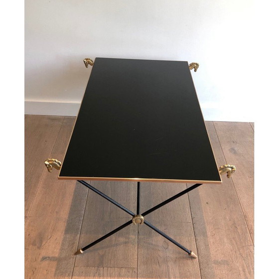 Image 1 of Table basse vintage avec têtes de chevaux de la maison Jansen, 1940