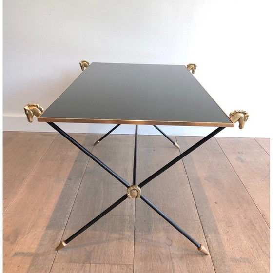 Image 1 of Table basse vintage avec têtes de chevaux de la maison Jansen, 1940