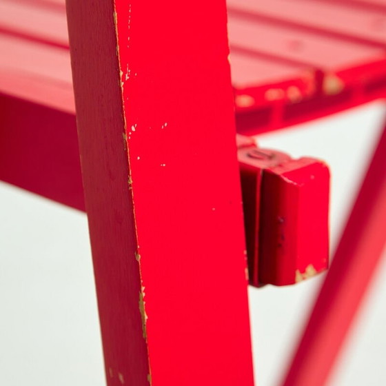 Image 1 of Paire de chaises pliantes vintage en bois de hêtre par Aldo Jacober pour Alberto Bazzani, années 1960
