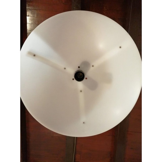 Image 1 of Lampe suspendue vintage en métal chromé et plastique, 1970-1980