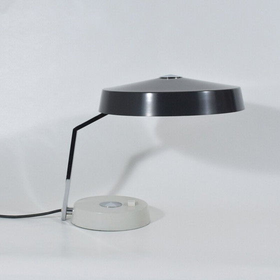 Image 1 of Lampe de bureau vintage en métal chromé, 1960